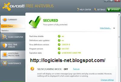 TÉLÉCHARGER MISE A JOUR AVAST 6.0.1367 MISE A JOUR AVAST 6.0.1367